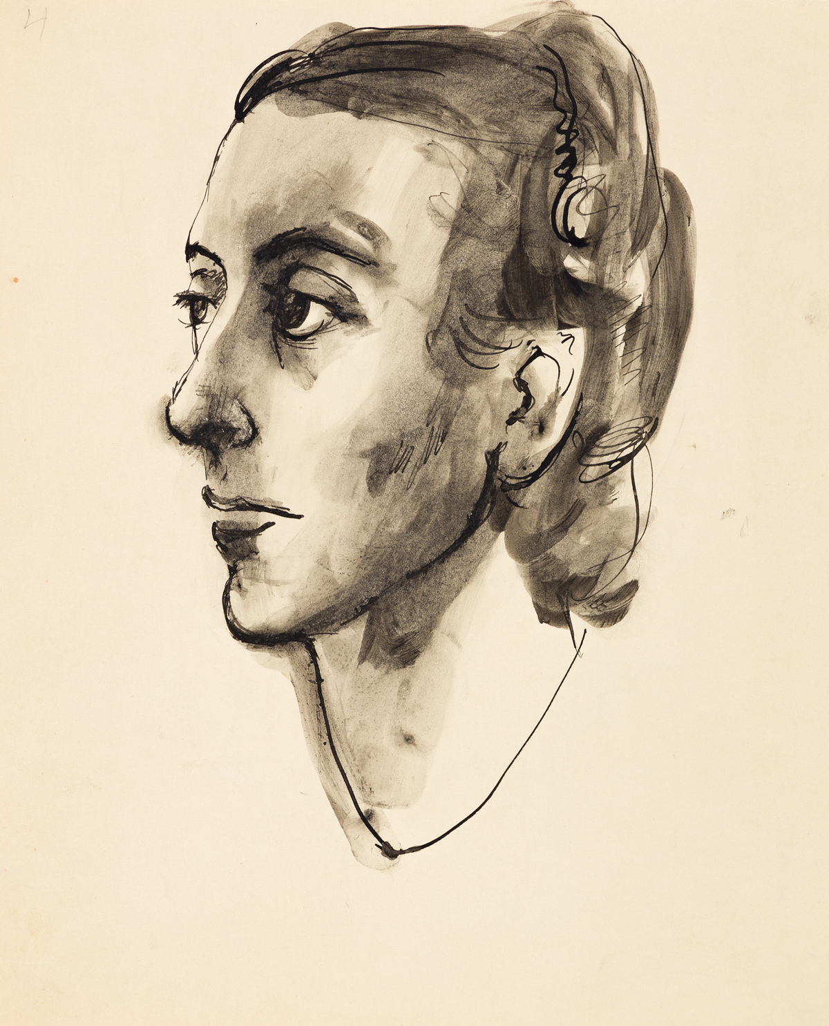 PAVEL TCHELITCHEW (1898-1957) Portrait of Mrs. Oliver Jennings (Mary Brewster Jennings).